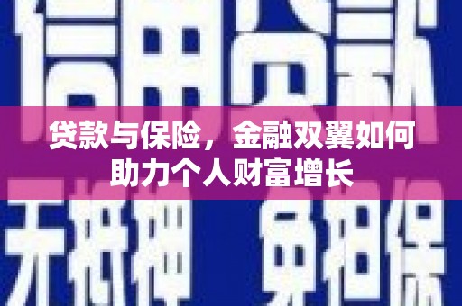 苍溪贷款与保险，金融双翼如何助力个人财富增长