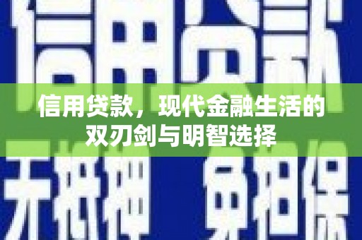 沧县信用贷款，现代金融生活的双刃剑与明智选择