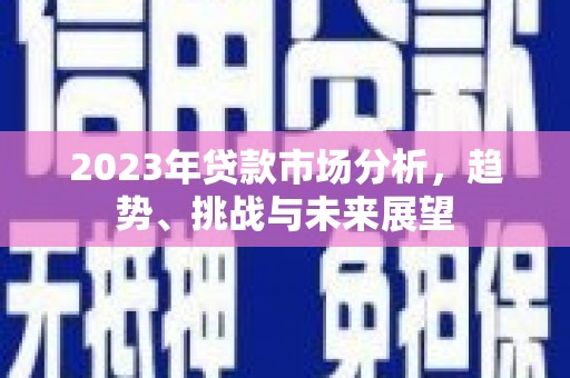 厦门2023年贷款市场分析，趋势、挑战与未来展望