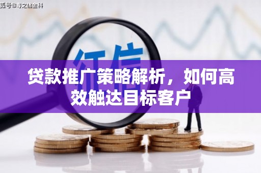 清新贷款推广策略解析，如何高效触达目标客户