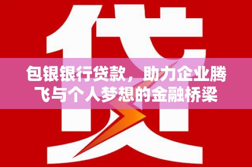 泽普包银银行贷款，助力企业腾飞与个人梦想的金融桥梁