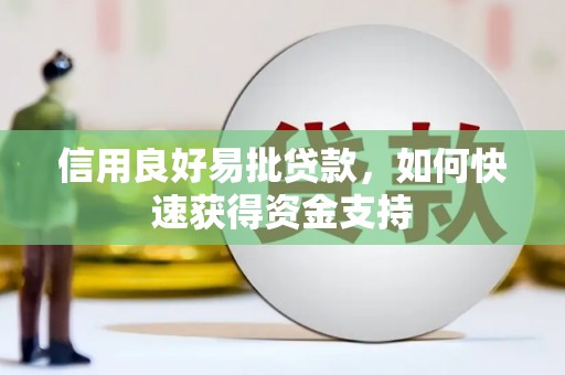 埤头信用良好易批贷款，如何快速获得资金支持