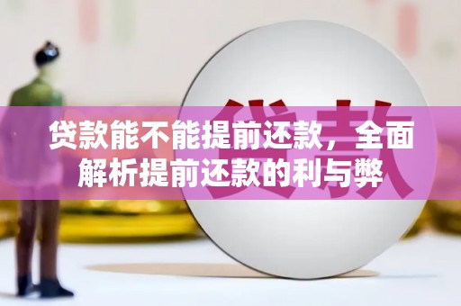 凤岗贷款能不能提前还款，全面解析提前还款的利与弊