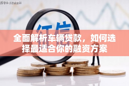永善全面解析车辆贷款，如何选择最适合你的融资方案