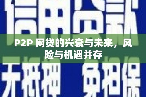 雁江P2P 网贷的兴衰与未来，风险与机遇并存