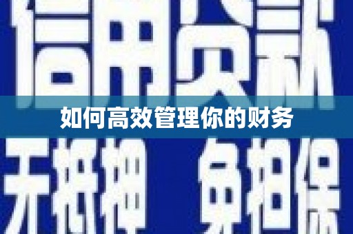 红星如何高效管理你的财务