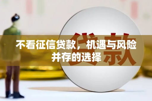 武鸣不看征信贷款，机遇与风险并存的选择